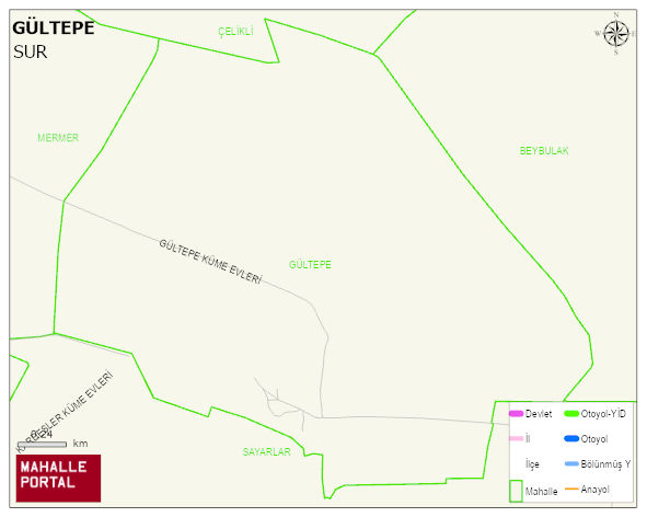 GÜLTEPE Mahallesi Haritası | Coğrafi Yapı ve Detaylı Haritası