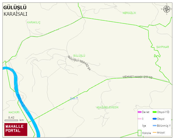 GÜLÜŞLÜ Mahallesi Haritası | Detaylı Köy ve Mahalle Görünümü