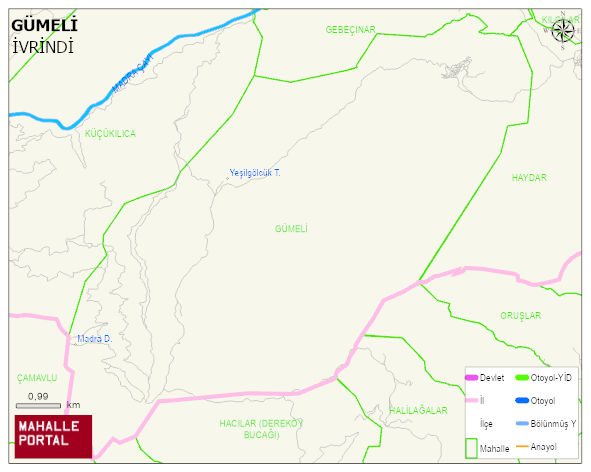 GÜMELİ Mahallesi Haritası | Yükselti ve Doğa Özellikleri