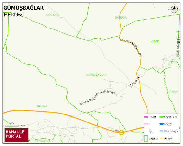 GÜMÜŞBAĞLAR Köyü Haritası | Güncel Mahalle ve Köy Haritası