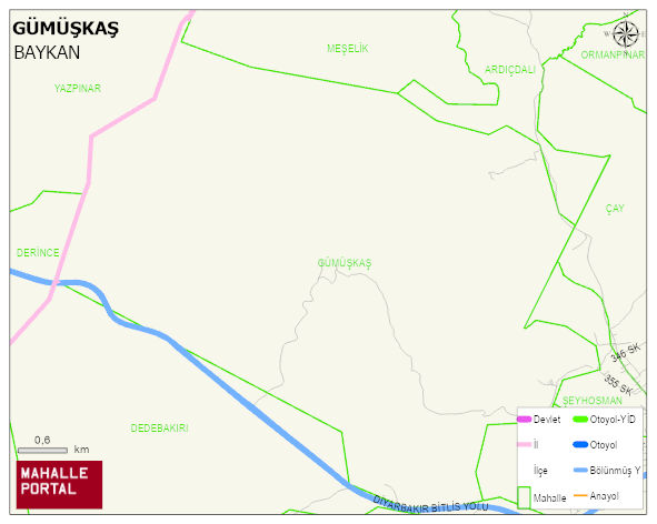 GÜMÜŞKAŞ Köyü Haritası | Coğrafi Yapı ve Detaylı Haritası
