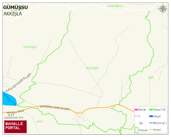 GÜMÜŞSU Mahallesi Haritası | Mahalle ve Köy Sınırı