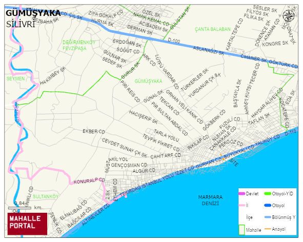 GÜMÜŞYAKA Mahallesi Haritası | Güncel Mahalle ve Köy Haritası