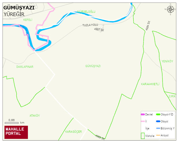 GÜMÜŞYAZI Mahallesi Haritası | İnteraktif Köy ve Mahalle Sınırları