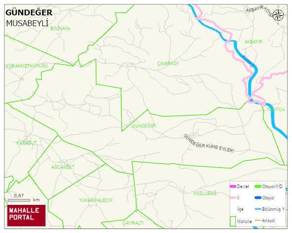 GÜNDEĞER Köyü Haritası | Güncel Mahalle ve Köy Haritası