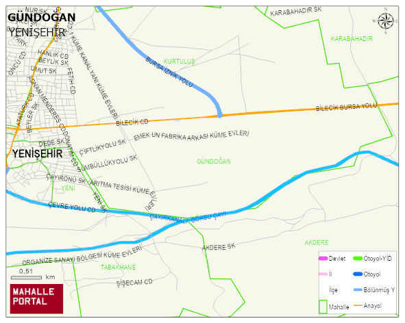 GÜNDOĞAN Mahallesi Haritası | Uydu Görüntüsü ve Harita Detayları