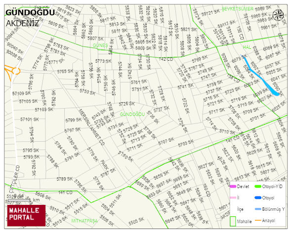GÜNDOĞDU Mahallesi Haritası | Coğrafi Yapı ve Detaylı Haritası