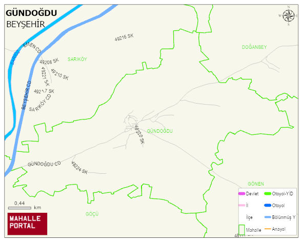 GÜNDOĞDU Mahallesi Haritası | Uydu Görüntüsü ve Harita Detayları