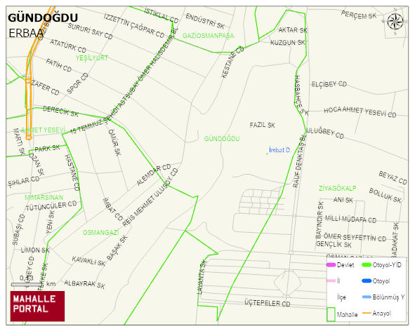 GÜNDOĞDU Mahallesi Haritası | Mahalle Sokak Haritası