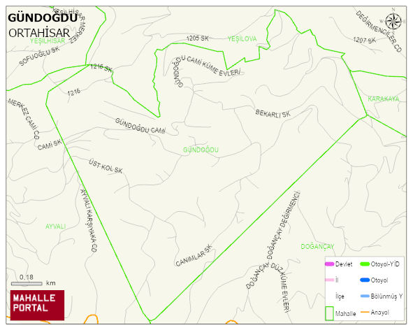 GÜNDOĞDU Mahallesi Haritası | Mahalle Sokak Haritası