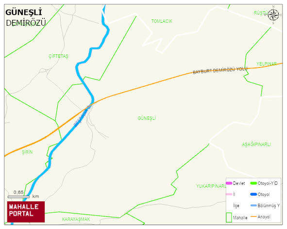 GÜNEŞLİ Mahallesi Haritası | İnteraktif Köy ve Mahalle Sınırları