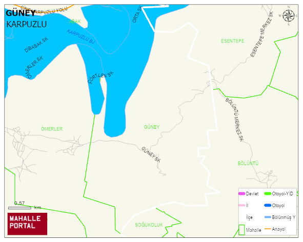 GÜNEY Mahallesi Haritası | Uydu Görüntüsü ve Harita Detayları