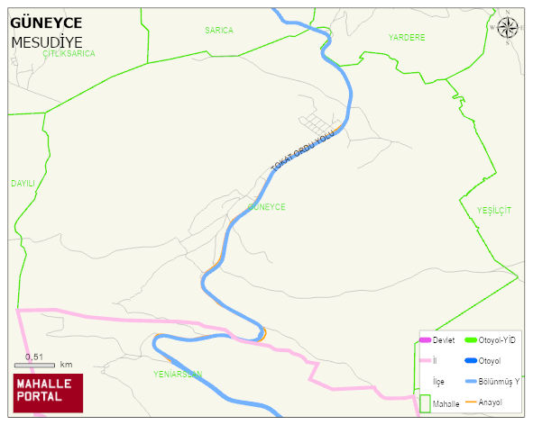 GÜNEYCE Mahallesi Haritası | Detaylı Köy ve Mahalle Görünümü