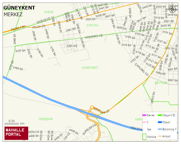 GÜNEYKENT Mahallesi Haritası | Mahalle Sokak Haritası