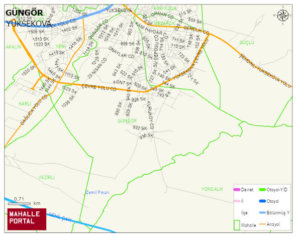 GÜNGÖR Mahallesi Haritası | Detaylı Köy ve Mahalle Görünümü