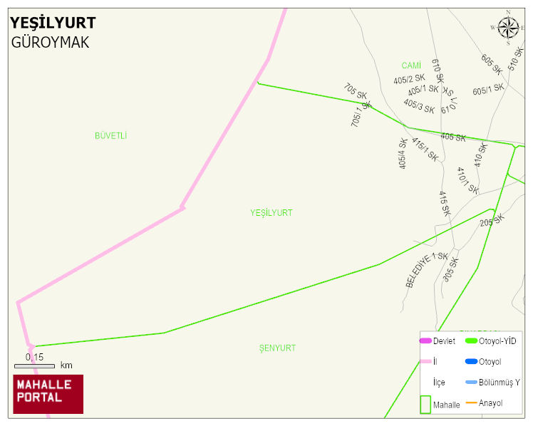 GÜNKIRI BELDESİ YEŞİLYURT Mahallesi Haritası | Uydu Görüntüsü ve Harita Detayları
