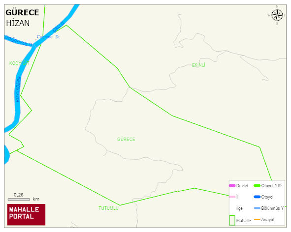GÜRECE Köyü Haritası | Detaylı Köy ve Mahalle Görünümü