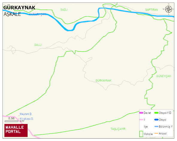 GÜRKAYNAK Mahallesi Haritası | İnteraktif Köy ve Mahalle Sınırları