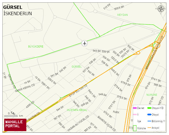 GÜRSEL Mahallesi Haritası | İnteraktif Köy ve Mahalle Sınırları