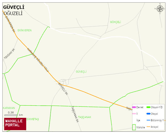 GÜVEÇLİ Mahallesi Haritası | Güncel Mahalle ve Köy Haritası