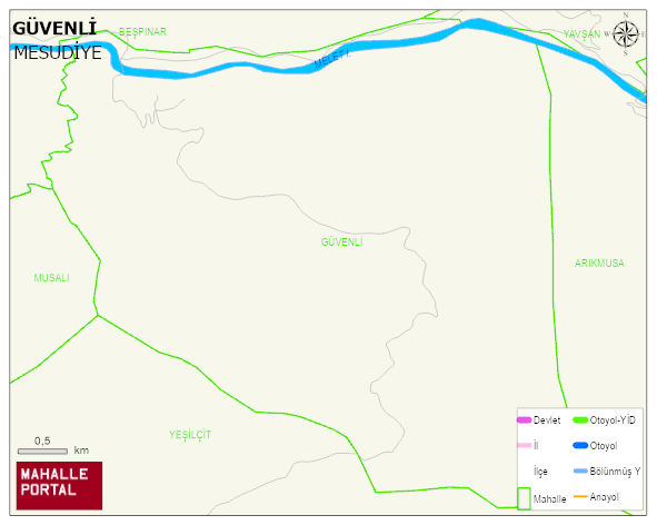 GÜVENLİ Mahallesi Haritası | Sayısal Bölge Görünümü