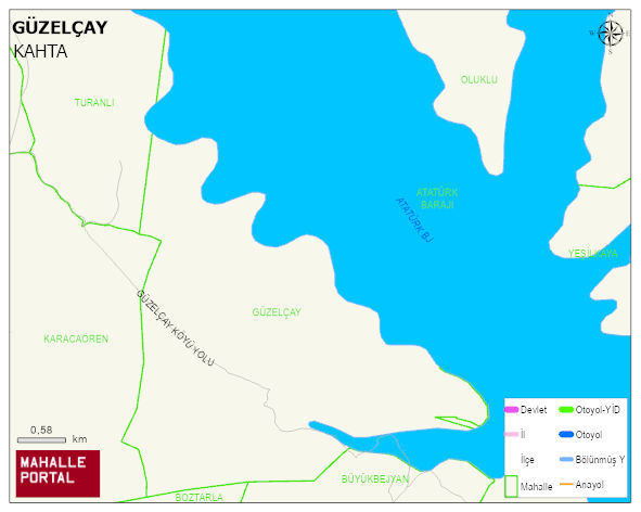 GÜZELÇAY Köyü Haritası | Detaylı Köy ve Mahalle Görünümü