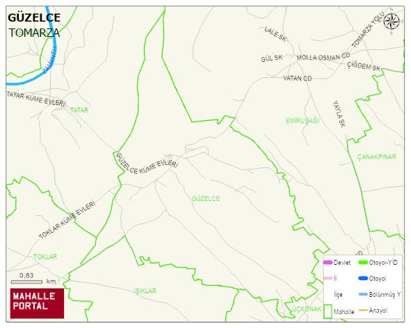 GÜZELCE Mahallesi Haritası | Güncel Mahalle ve Köy Haritası
