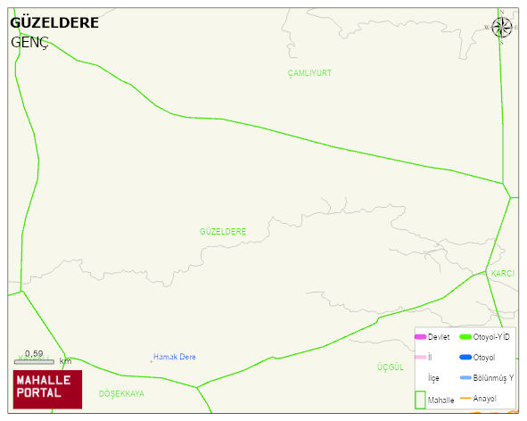 GÜZELDERE Köyü Haritası | Güncel Mahalle ve Köy Haritası