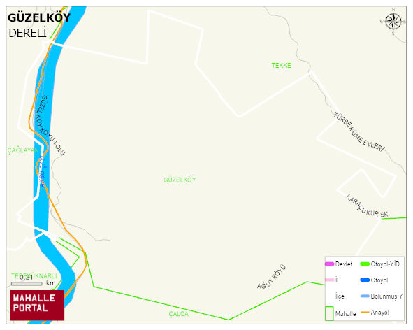 GÜZELKÖY Köyü Haritası | Mahalle Sokak Haritası