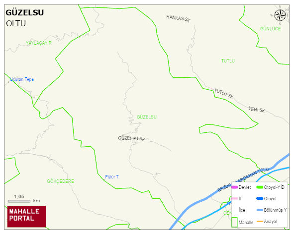 GÜZELSU Mahallesi Haritası | Sayısal Bölge Görünümü