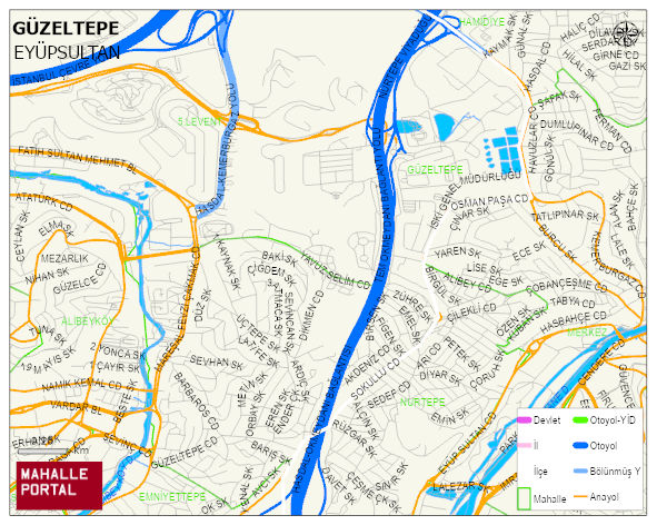 GÜZELTEPE Mahallesi Haritası | İnteraktif Köy ve Mahalle Sınırları