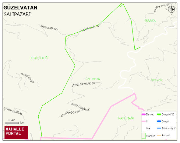 GÜZELVATAN Mahallesi Haritası | İnteraktif Köy ve Mahalle Sınırları
