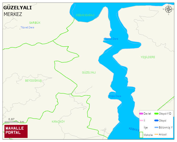 GÜZELYALI Köyü Haritası | Coğrafi Yapı ve Detaylı Haritası