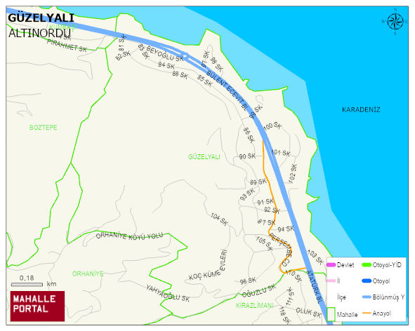 GÜZELYALI Mahallesi Haritası | Detaylı Köy ve Mahalle Görünümü