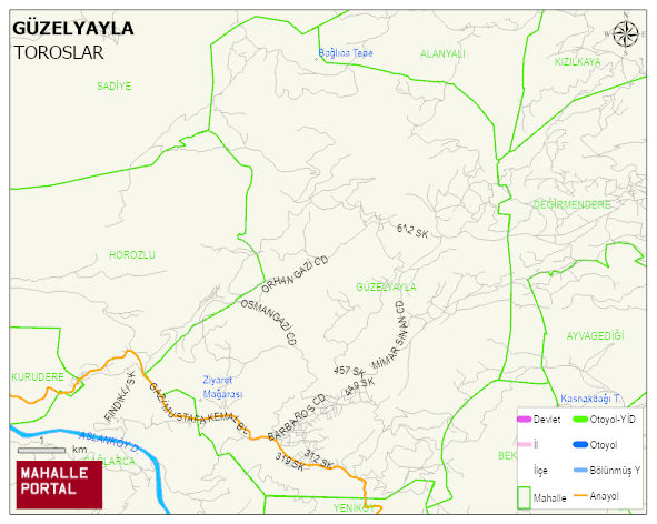 GÜZELYAYLA Mahallesi Haritası | Uydu Görüntüsü ve Harita Detayları