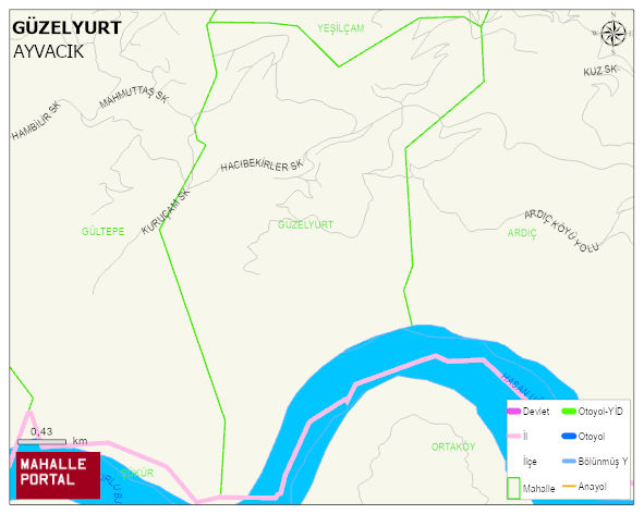 GÜZELYURT Mahallesi Haritası | Uydu Görüntüsü ve Harita Detayları