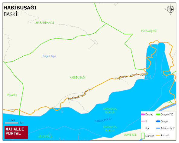 HABİBUŞAĞI Köyü Haritası | Güncel Mahalle ve Köy Haritası