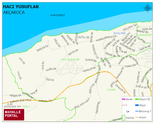 HACI YUSUFLAR Mahallesi Haritası | Güncel Mahalle ve Köy Haritası