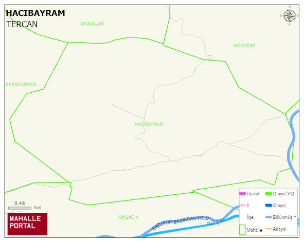 HACIBAYRAM Köyü Haritası | Mahalle ve Köy Sınırı