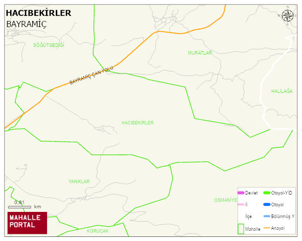 HACIBEKİRLER Köyü Haritası | Uydu Görüntüsü ve Harita Detayları