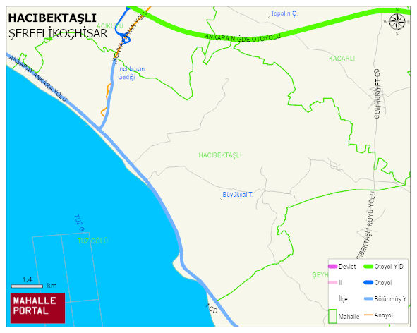 HACIBEKTAŞLI Mahallesi Haritası | Mahalle Sokak Haritası