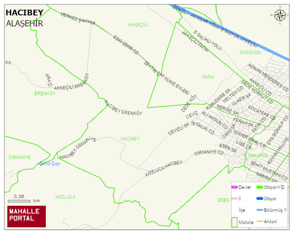 HACIBEY Mahallesi Haritası | Uydu Görüntüsü ve Harita Detayları