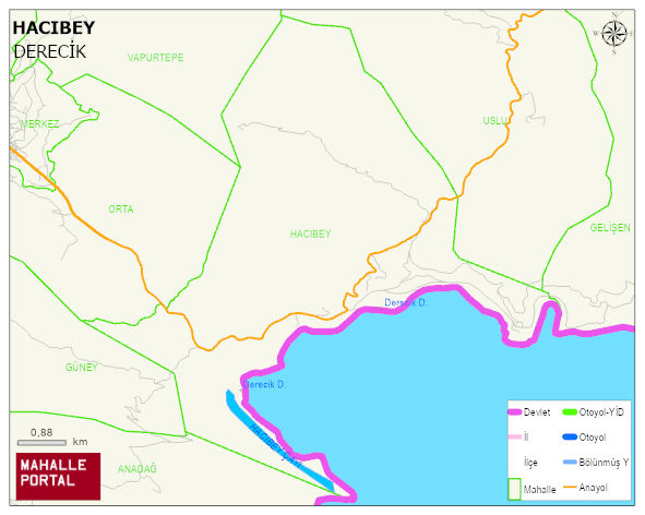 HACIBEY Mahallesi Haritası | Coğrafi Yapı ve Detaylı Haritası