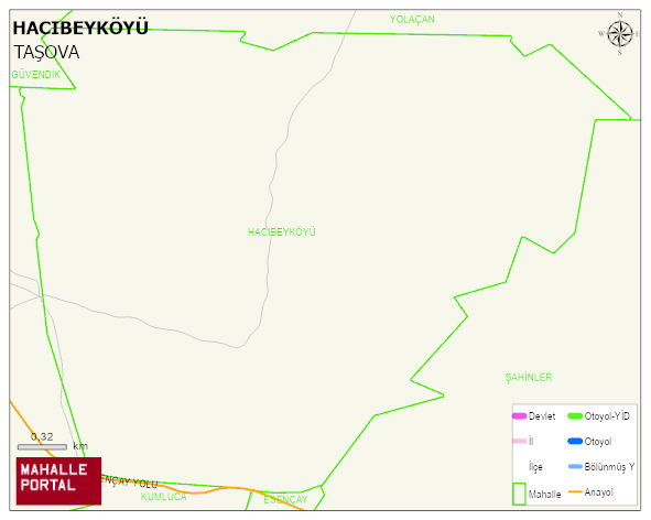 HACIBEYKÖYÜ Köyü Haritası | İnteraktif Köy ve Mahalle Sınırları