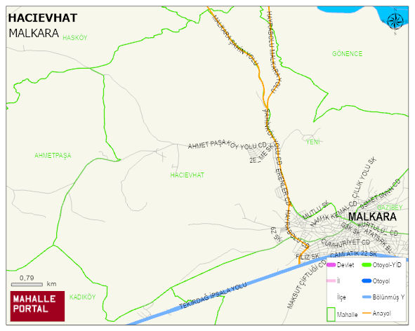 HACIEVHAT Mahallesi Haritası | Uydu Görüntüsü ve Harita Detayları