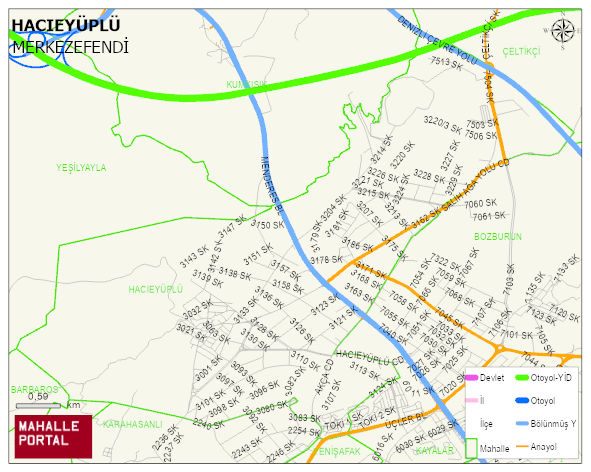 HACIEYÜPLÜ Mahallesi Haritası | İnteraktif Köy ve Mahalle Sınırları
