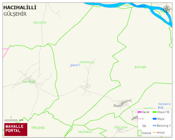 HACIHALİLLİ Köyü Haritası | İnteraktif Köy ve Mahalle Sınırları