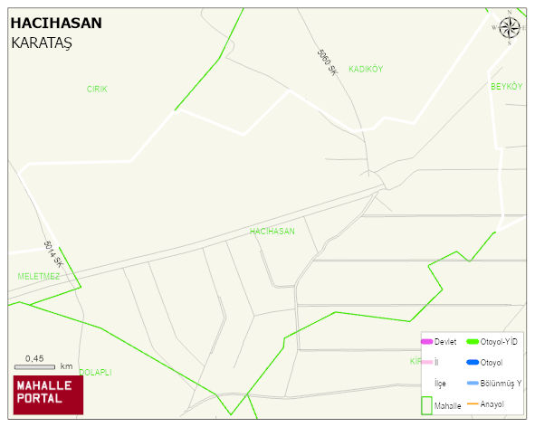 HACIHASAN Mahallesi Haritası | İnteraktif Köy ve Mahalle Sınırları