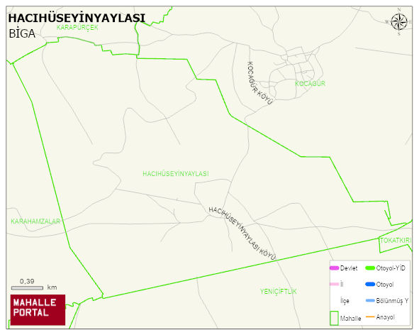 HACIHÜSEYİNYAYLASI Köyü Haritası | Uydu Görüntüsü ve Harita Detayları