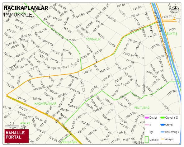 HACIKAPLANLAR Mahallesi Haritası | Coğrafi Yapı ve Detaylı Haritası
